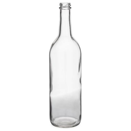 750 ml Clear Glass Claret Wine Bottles, Cork Finish
