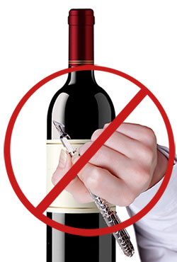 wine bottle sign