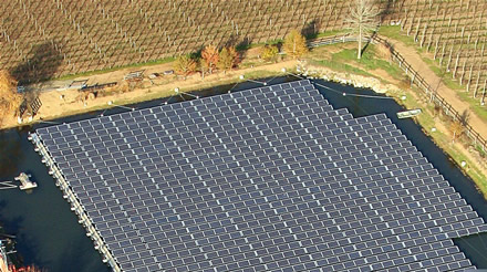 The First 'Floatovoltaic' Solar Array?